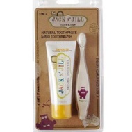 Jack n Jill set -Banana Toothpaste and Hippo Bio Toothbrush-Odol Set