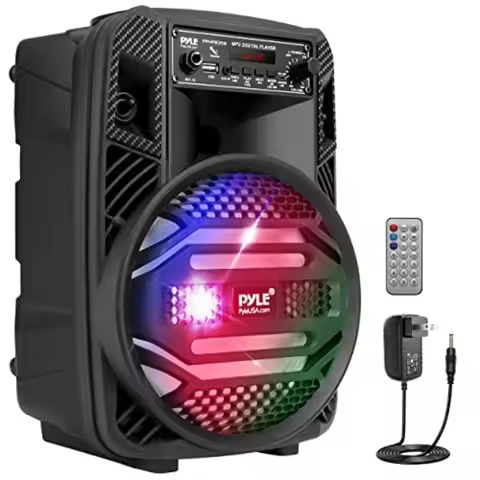 Portable Bluetooth PA Speaker System - 300W Rechargeable Outdoor Bluetooth Speaker Portable PA Syste