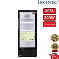 iSONIC SHOWCASE CHILLER Display Chiller/Bottle Cooler Peti Sejuk Cermin ISC-208 208L| ISC-308 308L