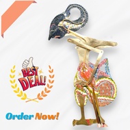 Arjuna Smooth Leather Puppet With Horn Standard Size Puppet Mastermind