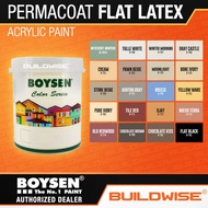 ¤✉●Boysen Permacoat Flat Latex Acrylic Latex Paint - 4L「BUILDWISE」 *NEW ARRIVAL*