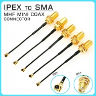 【Fast Delivery】5PCS 15cm Mini PCI U.FL to SMA Female Connector Antenna WiFi  Pigtail Cable IPX to SM