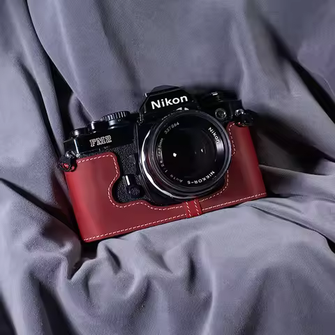 For Nikon FM2 FE2 FM2N FM2 Leather Protective Case For Camera Leather Camera Case Camera Accessories