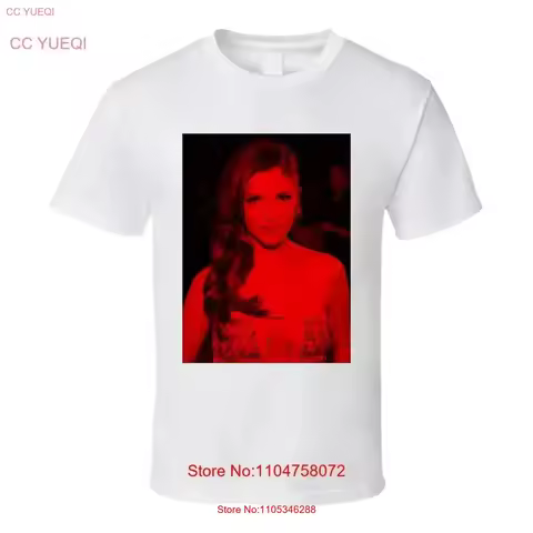 Anna Kendrick 32 Celebs Dark Fashion T Shirt vintage Washed Casual Soft streetwear graphic Top For E