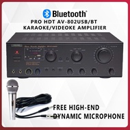 PRO HDT AV-802BT KARAOKE AMPLIFIER w/Bluetooth with