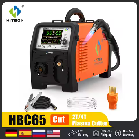 HITBOX HBC65 Plasma Cutter Non-HF Pilot ARC LED Digital Display Cut 1-25mm Stainless Steel 65A Non T