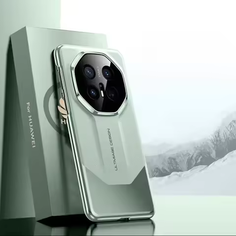 Luxury Leather Phone Case for Huawei Mate 70 Pro Plus 70 RS Matte Splicing Plating Hard Cover For Hu