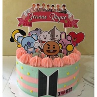 ✿BTS/BT21 set cake topper emoji