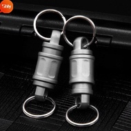 SHLY Brass Keychain, 360° Rotatable Ultra-light Titanium Alloy Keychain,  Portable EDC Keychain Outd