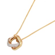 [มือสอง] สร้อยคอเพชรทรงคุชชั่นรุ่น Trinity จาก Cartier ขนาดคอ 40.5/49.5 ซม. ทองคำ K18 (ทองคำเหลือง) 