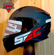 SEC MODULAR REVOLT MOTORCYCLE HELMET MATTE BLACK / RED Matte Black / Red Modular Revolt Helmet SEC H
