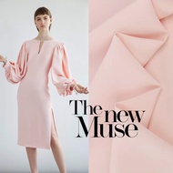 Autumn Fashion Cloth Soft Pink Suit Windbreaker Fabric Drape Stretch Fabric Designer Clothing Cloth 