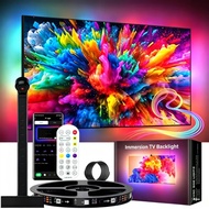 RGB TV LED Backlight with Camera 9.8-16.4ft Strip Lights App Dimmable PC& Monitor/30-80in