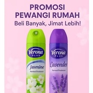 Verona Plus Spray Pewangi Rumah 320ml –Jasmine, Lemon, Lavender, Rose| Spray Pewangi Bilik & Tandas 