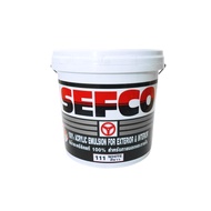 SEFCO สีทาบ้าน (ครึ่งถัง 9 ลิตร)(2.5 แกลลอน) สีน้ำอะครีลิค สีน้ำ ภายใน ชนิดด้าน