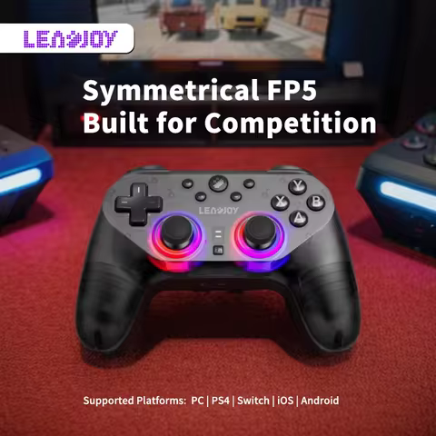 LEADJOY Saber Plus Wireless Gaming Controller TMR Joystick 1000Hz Polling Rate Dual Trigger Modes Ga