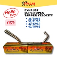 HPSP RACING EXHAUST SUPER OPEN TAPPER VELOCITY Y15ZR 35MM 38MM 42MM Y15