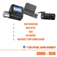 [1Year Local 70mai Official Warranty] Xiaomi 70mai Car Dash Cam A400 A800s A500s 4K 2.5K Car With Rear Camera