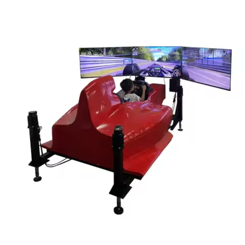 Racing emulator Cockpit Metal Car F1 Simulator Seats with Racing Wheel Frames Customizable Racing Ge