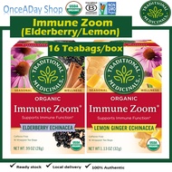 Traditional Medicinals, Organic Immune Zoom Tea, Elderberry Echinacea Tea/ Lemon Ginger Echinacea 16