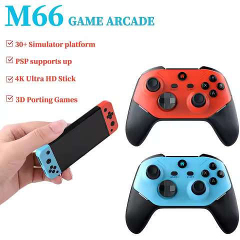 NEW M66 Retro Video Game Consoles 64G Built In 20000+ Games 4k Game Stick Family Retro TV Gaming Con