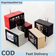 FI 1Pc 1:12 Dollhouse Miniature Television Vintage TV With Picture House Furniture Model Decor Toy M