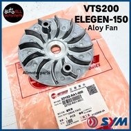 [100% ORI] VTS200 SYM200 VTS 200 ELEGEN 150 DRIVE FACE ALOY FAN KIPAS PULLEY 22102-RA1-000 ORIGINAL 