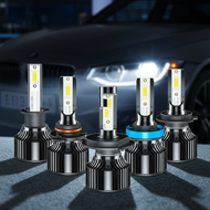 TCYATO F3COB H4 LED Front Headlight with Glowing L  TCYATO F3COB H4 LED Lampu Hadapan Depan dengan P