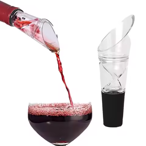 Pourer Decanter Red Wine Aerating Pourer Spout Decanter Wine Aerator Pouring Tool Pump Portable Filt