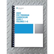 RE PRINTED : 2022 CFA Program Curriculum Level 1 & LEVEL 2 (VOLUME 1-6)