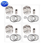 4 Bộ Bộ piston xe máy STD 48mm 48.25mm 48.5mm pin 14mm 1hx cho Yamaha fz250 fzr250r FZ fzr 250 phần