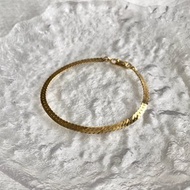 【 日本直送 名牌中古包 】Christian Dior 迪奧 手鍊 金色 vintage 古董 jmr7w6