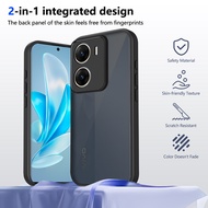 Casing for vivo V29e (India) 5G V 29e Phone Case Matte Frosted Clear Translucent Soft Silicone Edges