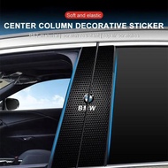 2Pcs Car Center Pillar Sticker Auto Logo Decorative Accessories For BMW iX3 iX F07 F48 F39 F34 F40 F