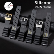 for Seiko Nd Limits for Water Ghost 20/22/24mm Soft Silicone Watch Band for Replacement Diving Water