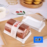 [ 10 PCS ] Half roll mica Box suitable for cakes, roll cakes, cakes, desserts.