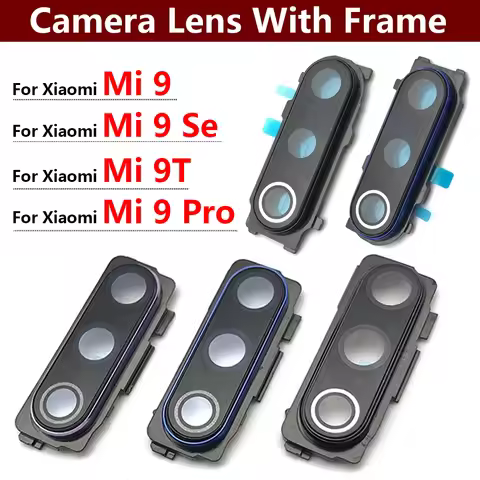 New Rear Back Camera Glass Lens For Xiaomi Mi 9 Mi9 / Mi 9 Se / Mi 9T Pro Camera Glass With Glue Adh