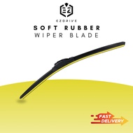 EZDRIVE Soft Rubber Wiper Blade Windshield MYVI Honda Proton Nissan Toyota
