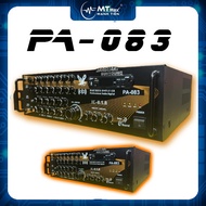 Amply PA-083 8 sò công xuất lớn 500W có hỗ trợ bluetooth kiểu dáng sang trọng phối ghép dễ dàng