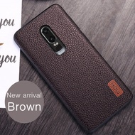Oneplus 6 case cover PU leather one plus 6 case back cover 1+6 oneplus6 casing