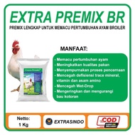 EXTRA PREMIX BROILER 1kg - Suplemen pakan untuk ayam broiler. (**)
