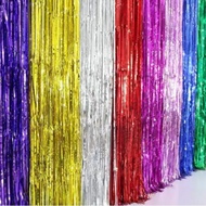 Metallic Fringe Curtain