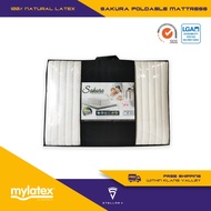 MyLatex SAKURA, 100% Natural Latex Foldable Mattress (Single, Super Single, Queen, King) *FREE SHIPPING FOR WM*