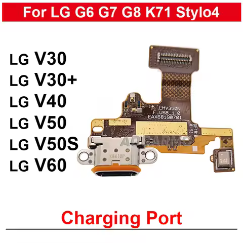 For LG V40 V50 V50S V30 V30+ V60 Charging Port Charger Dock Flex Cable Repair Replacement Parts