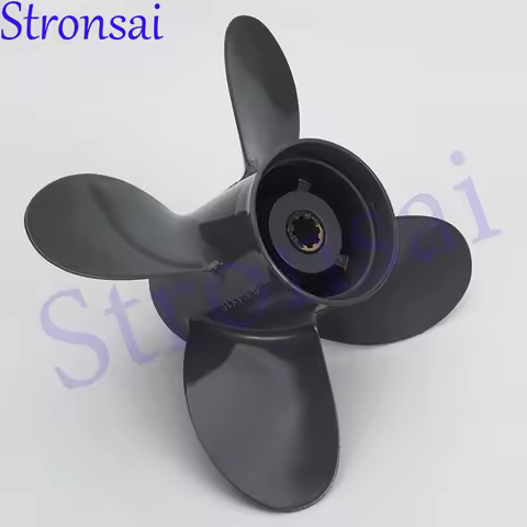 Propeller 4 Blade 9 1/4X10 58134-ZV4-010AH For Honda Yamaha Outboard BF8D BF9.9D BF9.9 BF15A BF15D B