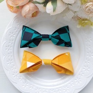 鬼滅之刃日本棉布兒童小孩蝴蝶結髮夾-炭治郎&善逸