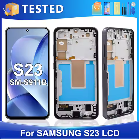 S23 5G For Samsung Tested For S23 S911B S911U S911W S911N S911E LCD Display Touch Screen Digitizer A