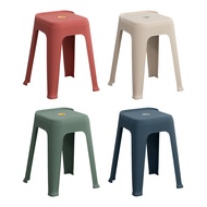 [特價]【IDEA】4入繽紛撞色系高腳椅凳/塑膠椅藍色