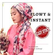 lowkey Queen Classic Flower Series Instant Turban scarf.-shawl Instant with inner,-fashionwoman,-hij