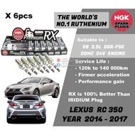 NGK Premium RX Spark Plug - Lexus RC 350 GSC10 V6 3.5L 2GR-FSE DOHC 24V Engine ( YEAR 2014 - 2017 )